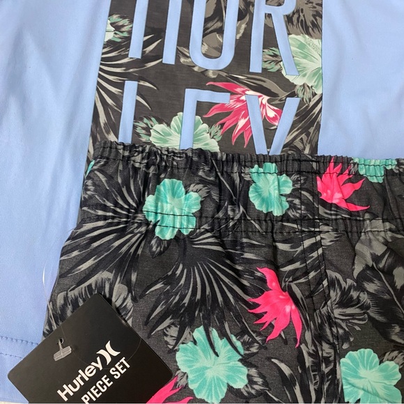 Hurley cute floral boy active shorts top set 8020 - Picture 6 of 6